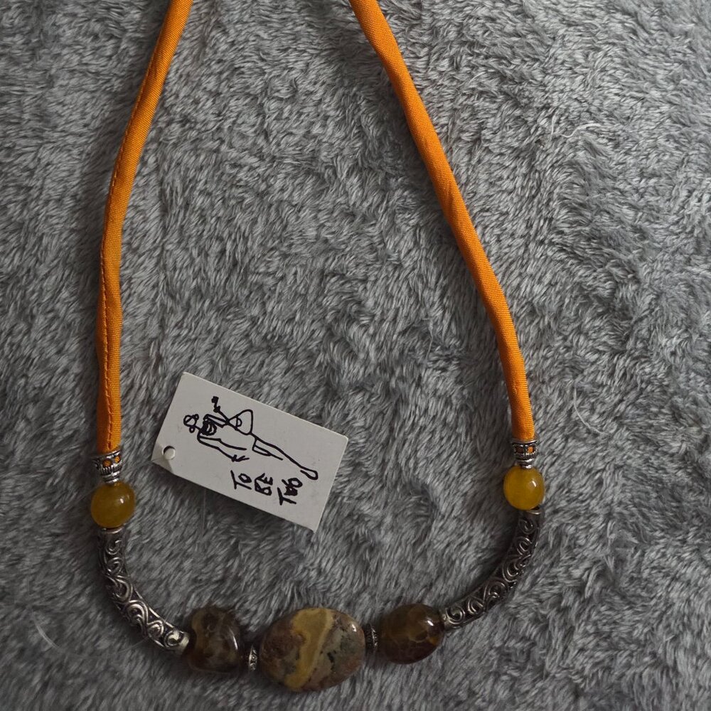 🌿 Boho Stone Necklace Trio | Adjustable Artisan Bundle 🌿 - Picture 3 of 4